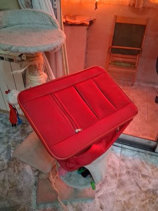 Maleta roja pequeña | viaje