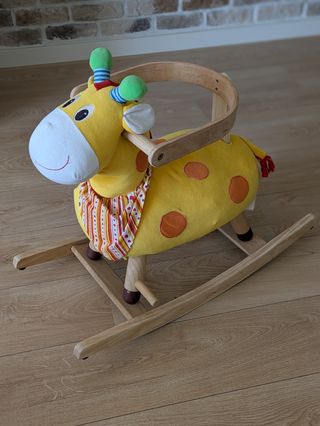 Caballito mecedora jirafa bebé
