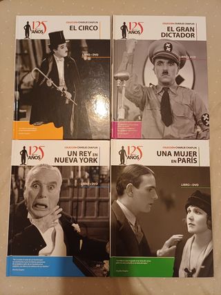 4 DVDs Charlie Chaplin: El Gran Dictador, etc.
