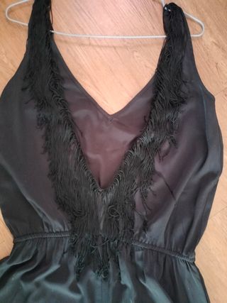 Mono negro Stradivarius espalda abierta