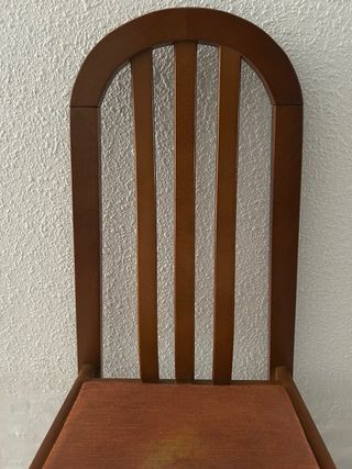 Sillas vintage madera-tela