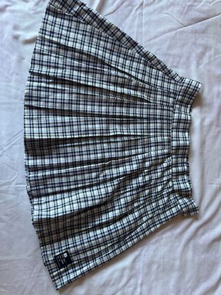 Mini Falda Bershka cuadros multicolor M
