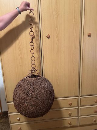 Lámpara techo de cáñamo