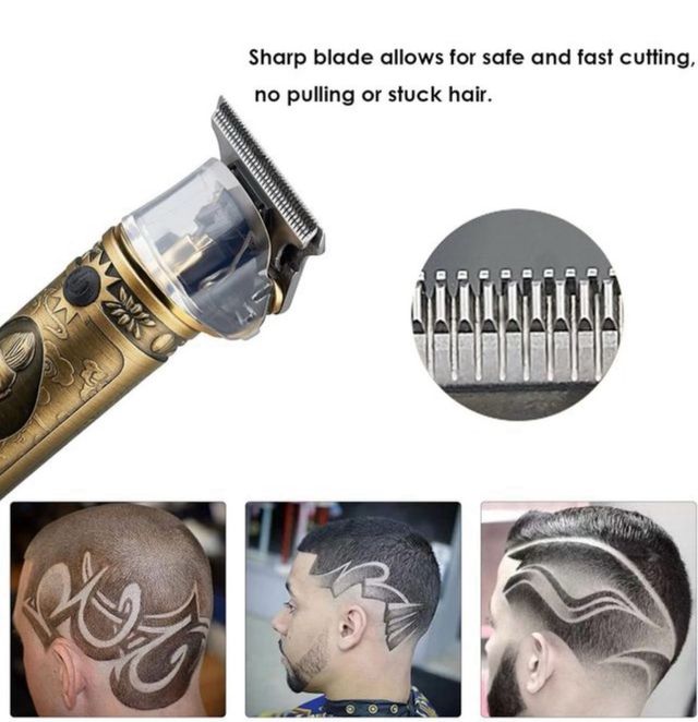 Cortapelos inalámbrico dorado