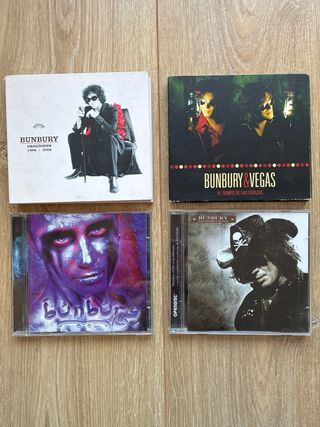 6 CDs & 1 DVDs Bunbury (incluido uno con Vegas)