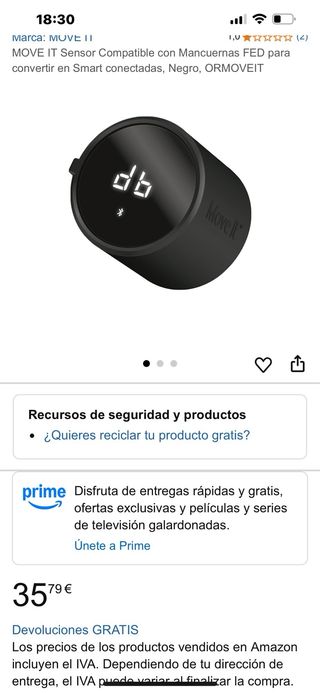 Sensor Movimiento + Mancuernas Inteligentes