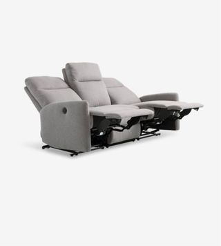Sofá relax 3 plazas gris