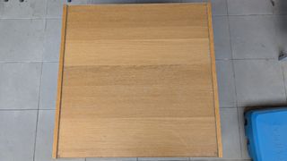 Mesa centro IKEA madera roble