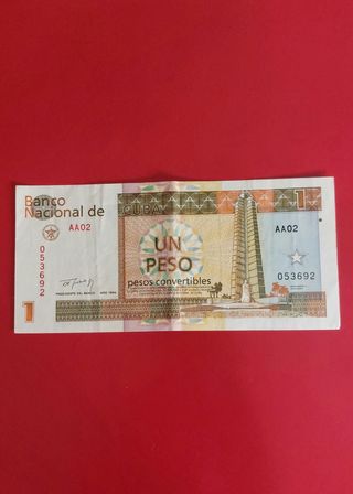 Billete 1 Peso Convertible Cuba