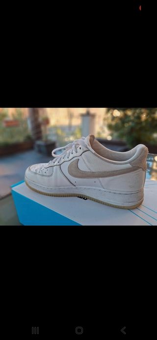 Nike Air Force 1 - Scarpe Beige/Bianche