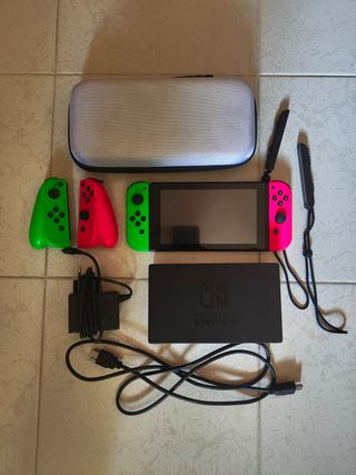Nintendo Switch Primera Gen + Memoria 128 gb +Caja