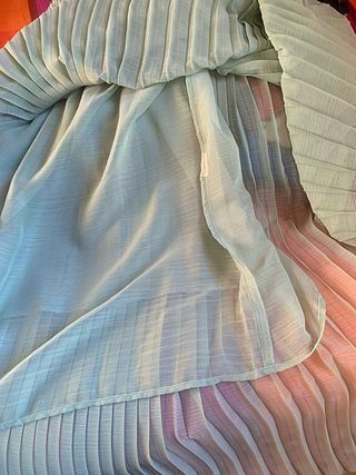 Gonna plissettata verde