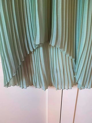 Gonna plissettata verde