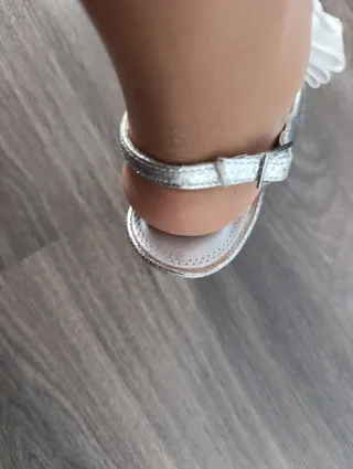 Zapatos tacón plateado