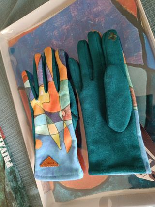 Bufanda y guantes Privata multicolor