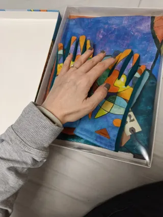 Bufanda y guantes Privata multicolor