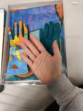 Bufanda y guantes Privata multicolor