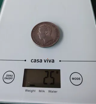 Moneda Plata España Amadeo I 1871