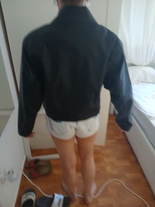 Chaqueta piel Designers Remix negra