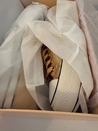 bambas Lola Casademunt Doradas 39