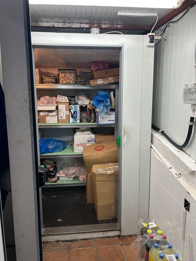 Cámara congelación con estanterias organizadoras