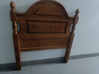 Cabecero madera 90cm marrón