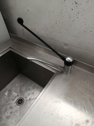 Mesa acero inox 190x85x70 seno profundo