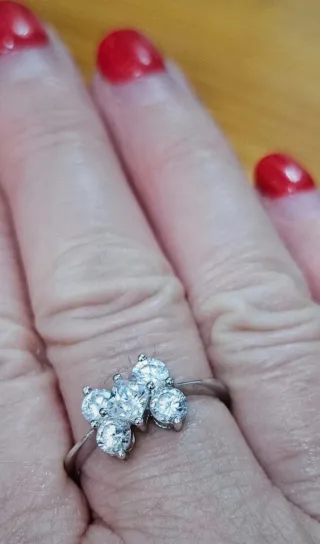 Anillo plata 925 circonitas