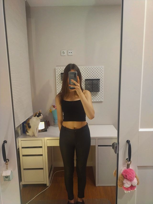 Pantalón de equitación negro para mujer talla 34