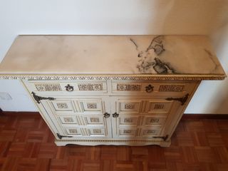 Mueble Hall vintage blanco
