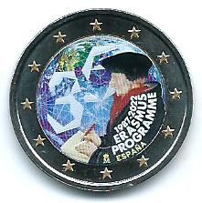 2€ España 2022 Erasmus : moneda esmaltada