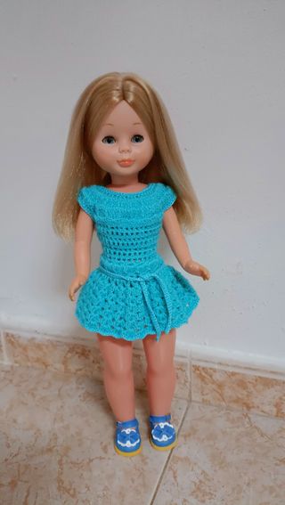 Vestido crochet muñeca Nancy