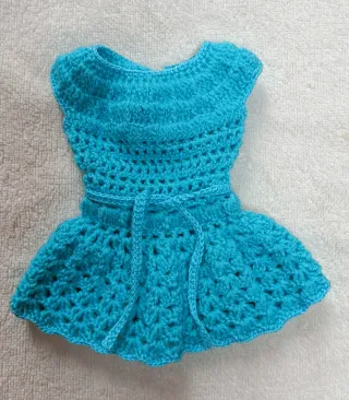 Vestido crochet muñeca Nancy