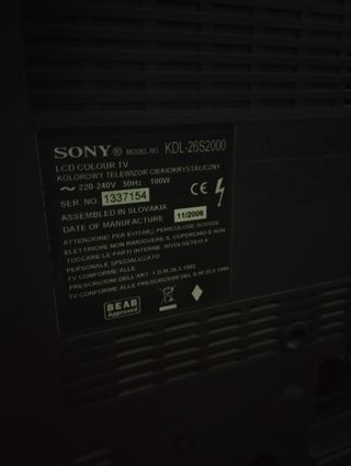TV Sony Bravia 26 pulgadas