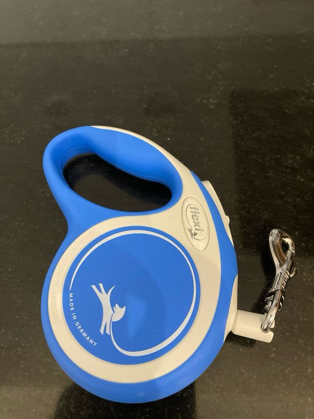 Correa doble roja para perros