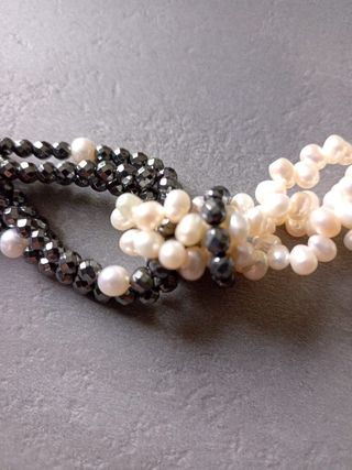 Braccialetto perle di fiume & ematite
