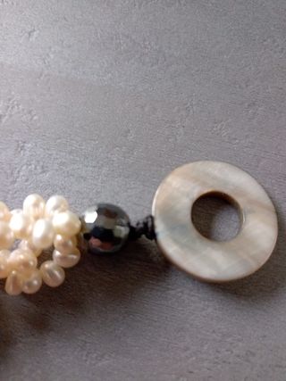 Braccialetto perle di fiume & ematite
