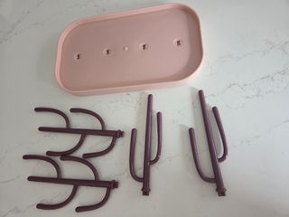 Escurrebiberones bebé - Rosa