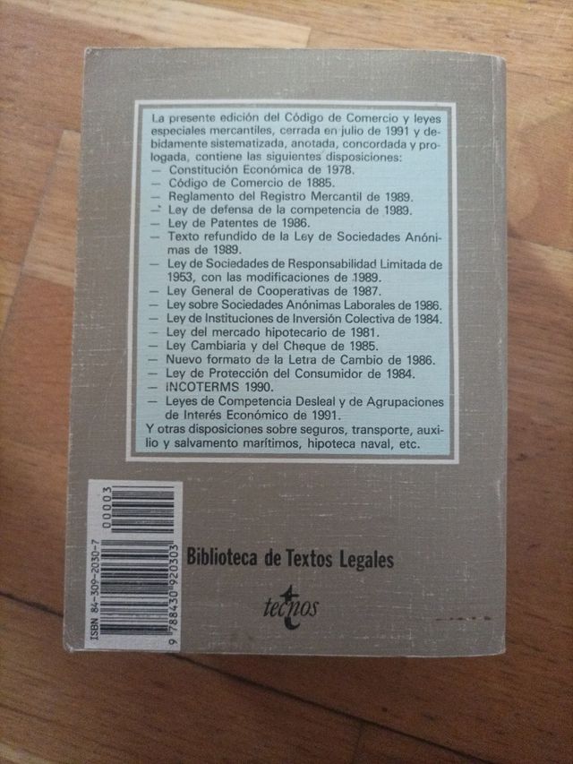 Código de comercio y legislación mercantil (B...