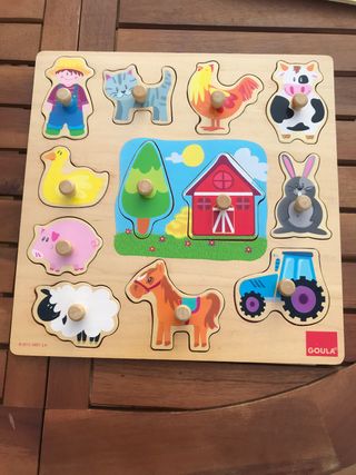 Puzzle Granja Goula - Encajables Madera