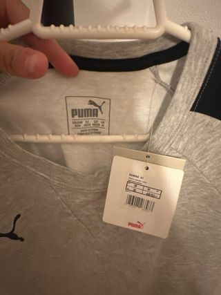 Camiseta Puma M - Gris y Negra