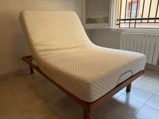Cama articulada eléctrica con colchón viscolástico