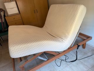 Cama articulada eléctrica con colchón viscolástico