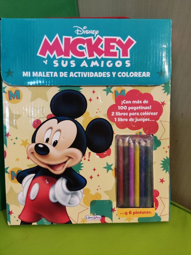 Maletín Mickey: Colorea y juega