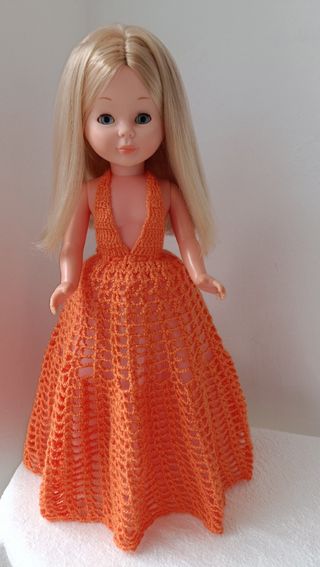 Vestido crochet Nancy-naranja