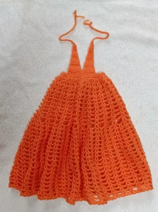 Vestido crochet Nancy-naranja
