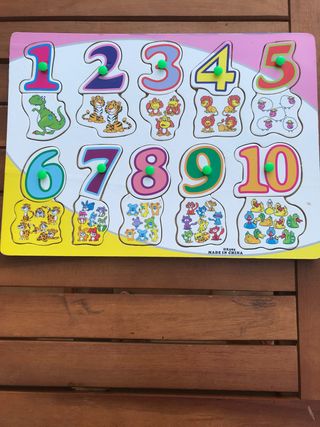 Puzzle de madera números 1-10