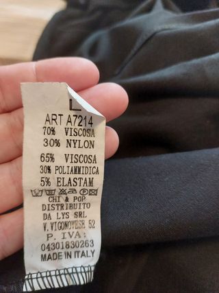 Tubino nero pizzo L - elegante