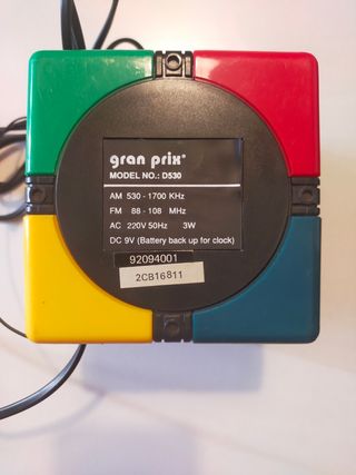 Radio Reloj GPX Vintage