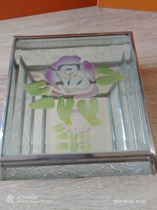 Caja joyero cristal vintage